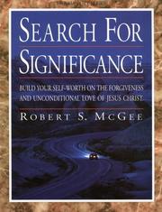 Cover of: Search for Significance by Robert S. McGee