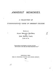 Cover of: Amherst memories. by Allan Benjamin MacNeill