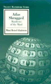 Cover of: Atlas shrugged by Mimi Reisel Gladstein