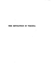Cover of: The Revolution in Virginia