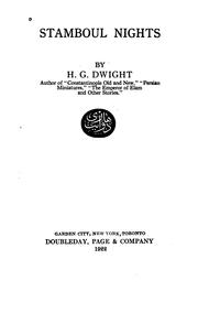 Cover of: Stamboul nights by H.G. Dwight