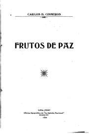 Cover of: Frutos de paz.