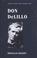 Cover of: Don DeLillo