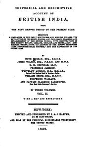 Cover of: Historical and descriptive account of British India, from the most remote period to the present time. by Murray, Hugh