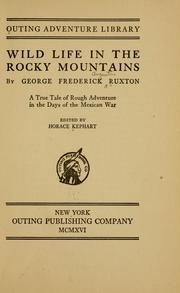 Cover of: Wild life in the Rocky Mountains