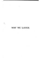 Cover of: Why we laugh. by Cox, Samuel Sullivan