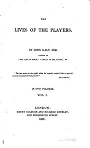 Cover of: The lives of the players. by John Galt