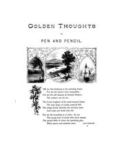 Cover of: Golden thoughts in pen and pencil. | Louise Seymour Houghton