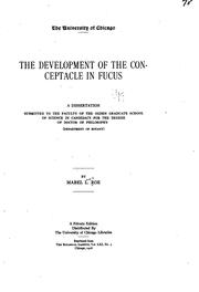 The development of the conceptacle in Fucus .. by Mabel Lewis Roe
