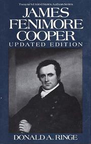 Cover of: James Fenimore Cooper by Ringe, Donald A.