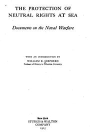 Cover of: The protection of neutral rights at sea by William R. Shepherd