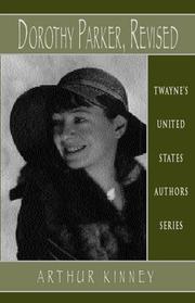 Cover of: United States Authors Series - Dorothy Parker Revisited (United States Authors Series) | Kinney