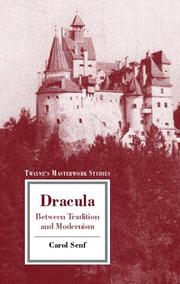 Cover of: Dracula: between tradition and modernism