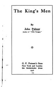 Cover of: The king's men by John Leslie Palmer