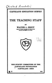 Cover of: The teaching staff by Walter Albert Jessup