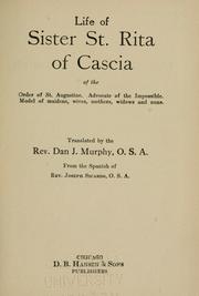 Life of Sister St. Rita of Cascia of the Order of St. Augustine by José Sicardo