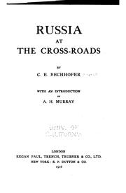 Cover of: Russia at the cross-roads by C. E. Bechhofer Roberts