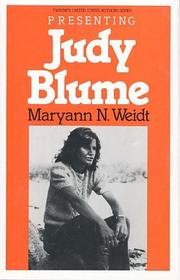 Cover of: Presenting Judy Blume by Maryann N. Weidt