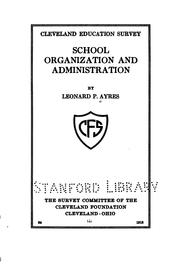 Cover of: School organization and administration