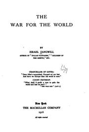 Cover of: war for the world