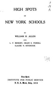 Cover of: High spots in New York schools