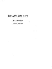 Cover of: Essays on art