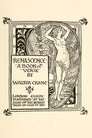 Cover of: Renascence: a book of verse