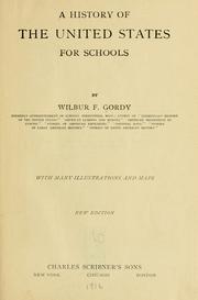 Cover of: A history of the United States for schools