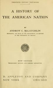 Cover of: A history of the American nation