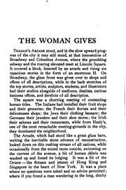 The woman gives