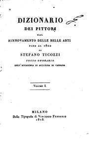 Cover of: Dizionario dei pittori dal rinnovamento delle belle arti fino al 1800