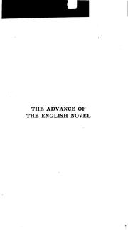 Cover of: The advance of the English novel