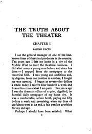 Cover of: The truth about the theater | 