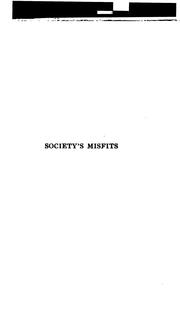 Cover of: Society's misfits.