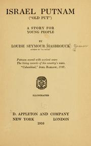 Cover of: Israel Putnam ("Old Put") by Louise Hasbrouck Zimm, Louise Seymour Hasbrouck