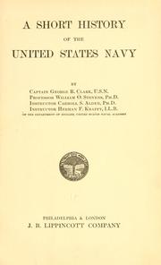 Cover of: A short history of the United States Navy