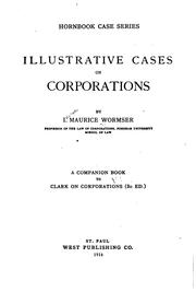 Cover of: Illustrative cases on corporations