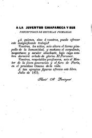 Cover of: Catecismo elemental de historia y estadistica de Chiapas