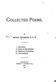 Cover of: Collected poems by Peterson, Arthur