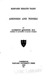 Cover of: Adenoids and tonsils by Algernon Coolidge