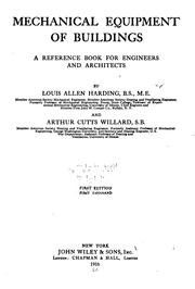 Cover of: Mechanical equipment of buildings | Louis Allen Harding