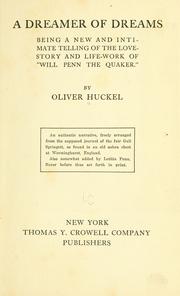 Cover of: A dreamer of dreams by Oliver Huckel