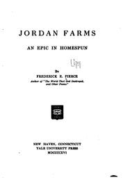 Cover of: Jordan farms: an epic in homespun