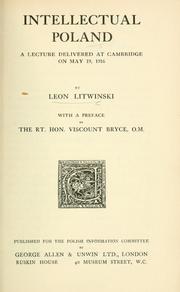 Cover of: Intellectual Poland by Léon de Litwinski