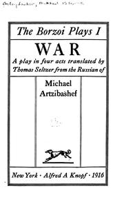 Cover of: War: a play in four acts