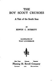 Cover of: The Boy Scout Crusoes: a tale of the South Seas