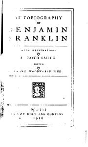 Cover of: Autobiography of Benjamin Franklin by Benjamin Franklin