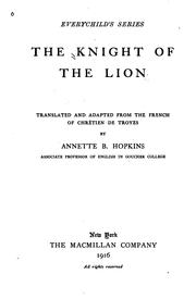 Cover of: The knight of the lion