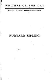 Cover of: Rudyard Kipling by John Leslie Palmer