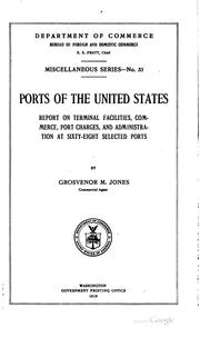 Cover of: Ports of the United States. by United States. Bureau of foreign and domestic commerce (Dept. of commerce)